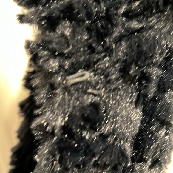 BETSEY JOHNSON Faux Fur Black Vest leopard cheetah print lining POCKETS medium - Picture 4 of 10